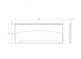 Передняя панель для акриловой ванны CEZARES ECO-130-SCR-W37