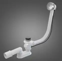 Слив-перелив для ванны Kolpa San QUAT A55K-65 полуавтомат, Хром