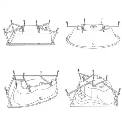 Каркас для ванны EXCELLENT / WHITECROSS