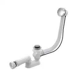 Слив-перелив AlcaPlast A55K-RU-01 полуавтомат для ванны, хром