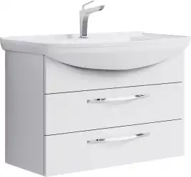 Тумба с раковиной подвесная Aqwella Allegro 85 см, Agr.01.08/2, цвет Белый
