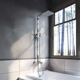 Душевая система IDDIS Bild BILSB1Fi06 для ванны с изливом цвет, Глянцевый хром