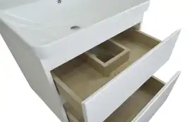 Тумба с раковиной Azario Мила 60 CS00085830, напольная, Белая матовая