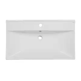 Тумба с раковиной Azario Эстима 80 CS00094636, напольная, Белая глянцевая