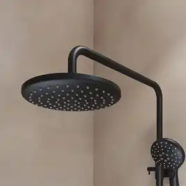 Душевая система IDDIS Ray RAYBL3Fi06 для ванны с изливом цвет, Матовый черный