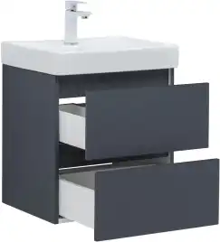 Тумба под раковину Aquanet Вега 2.0 50 маренго, подвесная, 337946