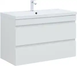 Тумба под раковину Aquanet Нота New 100 белый глянец 335420