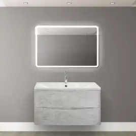 Зеркало BelBagno MARINO 90х60 SPC-MAR-900-600-LED-BTN с подстветкой, кнопочный выключатель
