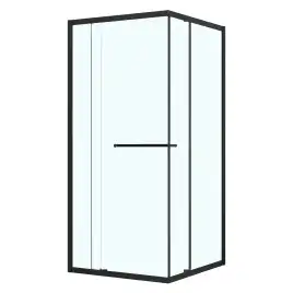 Душевой уголок Azario 90х90 AZ-L47-90-MB-CL, профиль черный матовый, стекло Прозрачное