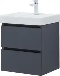 Тумба под раковину Aquanet Вега 2.0 50 маренго, подвесная, 337946