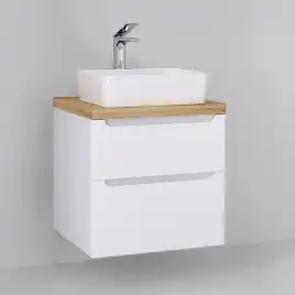 Тумба под раковину Jorno WOOD 60 wood.01.60/P/W Белая