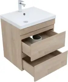 Тумба под раковину Aquanet Нота New 60 дуб светлый 334197