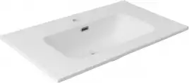 Раковина Aquanet Flat 80 330431 прямоугольная, Белая матовая