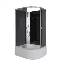 Душевая кабина Niagara Eco 110х80х195 E110/80/40L/TN/BK высокий поддон, без гидромассажа