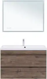 Тумба под раковину Aquanet Нота New 100 дуб веллингтон табак 334194