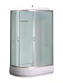 Душевая кабина Loranto 120х80 средний поддон, матовое стекло, профиль Хром, CS-66120-20 R F