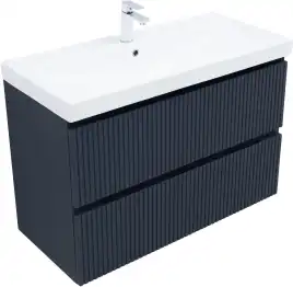 Тумба под раковину Aquanet Джейн (Flat) 100 маренго, подвесная, 335431