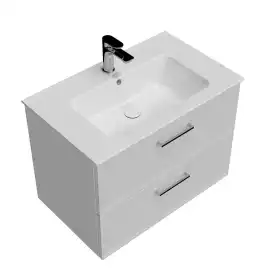 Тумба под раковину Kerama Marazzi PIANO CLASSIC 75 см, PIA.CL.75\WHT.M подвесная, Белая матовая