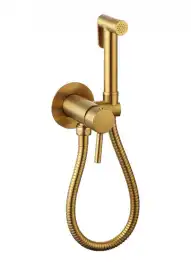 Гигиенический душ со смесителем CeramaLux KRS/007, цвет матовое золото