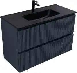 Тумба под раковину Aquanet Джейн (Flat) 100 маренго, подвесная, 335431