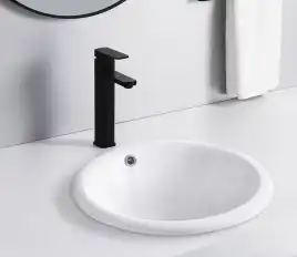 Умывальник CeramaLux 1203 500х420х215 Полувстраиваемая цвет Белый