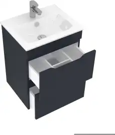 Тумба под раковину Aquanet Практика 50 маренго (2 ящика) 330456