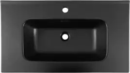 Раковина Aquanet Flat 80 329255 прямоугольная, Черная матовая