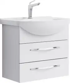 Тумба с раковиной подвесная Aqwella Allegro 65 см, Agr.01.06/2, цвет Белый