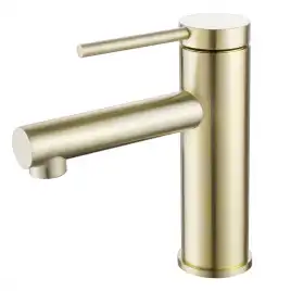 Смеситель для раковины Abber Emotion AF8810G, однорычажный, цвет Брашированное золото