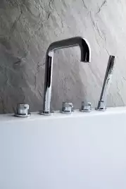 Смеситель на борт ванны Allen Brau Priority 5.31007-00, однорычажный, с внутренней частью, Хром