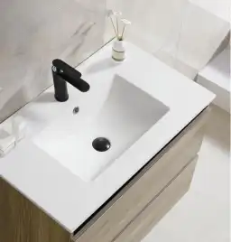 Умывальник CeramaLux 9060E 610х465х180 Полувстраиваемая цвет Белый