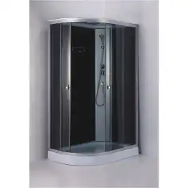 Душевая кабина Loranto 120х80, низкий поддон, Тонированное стекло, CS-877EATM/B-120