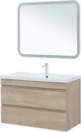 Тумба под раковину Aquanet Нота New 100 дуб светлый 334200
