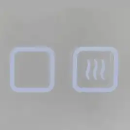 Зеркало с подсветкой AVS Байкал 100x80 см, антипар