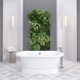 Ванна из литьевого мрамора  Aqua de Marco VALENCIA 170х83 Белая 1175WVAL