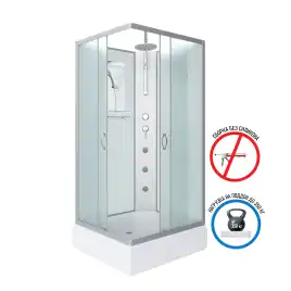 Душевая кабина Niagara Classic 90х80х210 NG-33984-14QBKTG средний поддон, с гидромассажем, 339844QBKTG