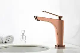 Смеситель для раковины Abber Zeitlos AF8909RG, однорычажный, цвет Золото розовое