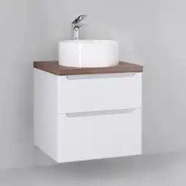 Тумба под раковину Jorno WOOD 60 wood.01.60/P/W Белая