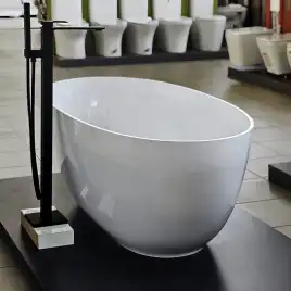 Ванна из литьевого мрамора  Aqua de Marco Caprice 160х80х60 1160WCAPR_GEL, Белая