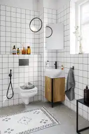 Тумба с раковиной напольная Aqwella Porto 45 см, POR0104DB, цвет Дуб балтийский