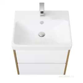 Тумба под раковину Aquaton Сканди 55 1A251701SDZ90 подвесная цвет, белый / дуб рустикальный