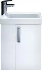 Тумба с раковиной IDDIS Torr 40, подвесная, левосторонняя, Белая, TOR40WRi95K
