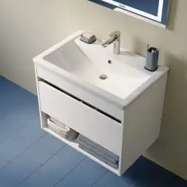 Тумба с раковиной IDDIS Zodiac X 70, подвесная, Белая, ZDX70WNi95K