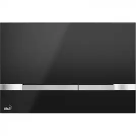 Кнопка смыва Alcaplast Stripe Black Черная