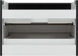 Тумба под раковину Aquanet Вега 2.0 70 черный, подвесная, 337954