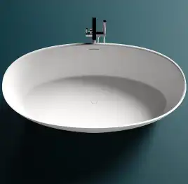 Ванна Salini ALDA 160х70 101924M из материала S-Stone, Белая матовая