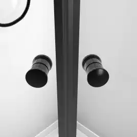 Душевая кабина Loranto NEO 100х100 CS-21800-100, низкий поддон, цвет профиля черный