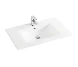Умывальник CeramaLux 9075E 760х465х170 Полувстраиваемая цвет Белый