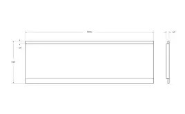 Фронтальная панель CEZARES EM-180-SCR-W37