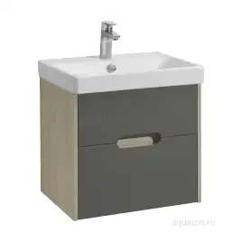 Тумба под раковину Aquaton Оливия 55 1A254201OLUG0 подвесная цвет, грей / дуб ойстер